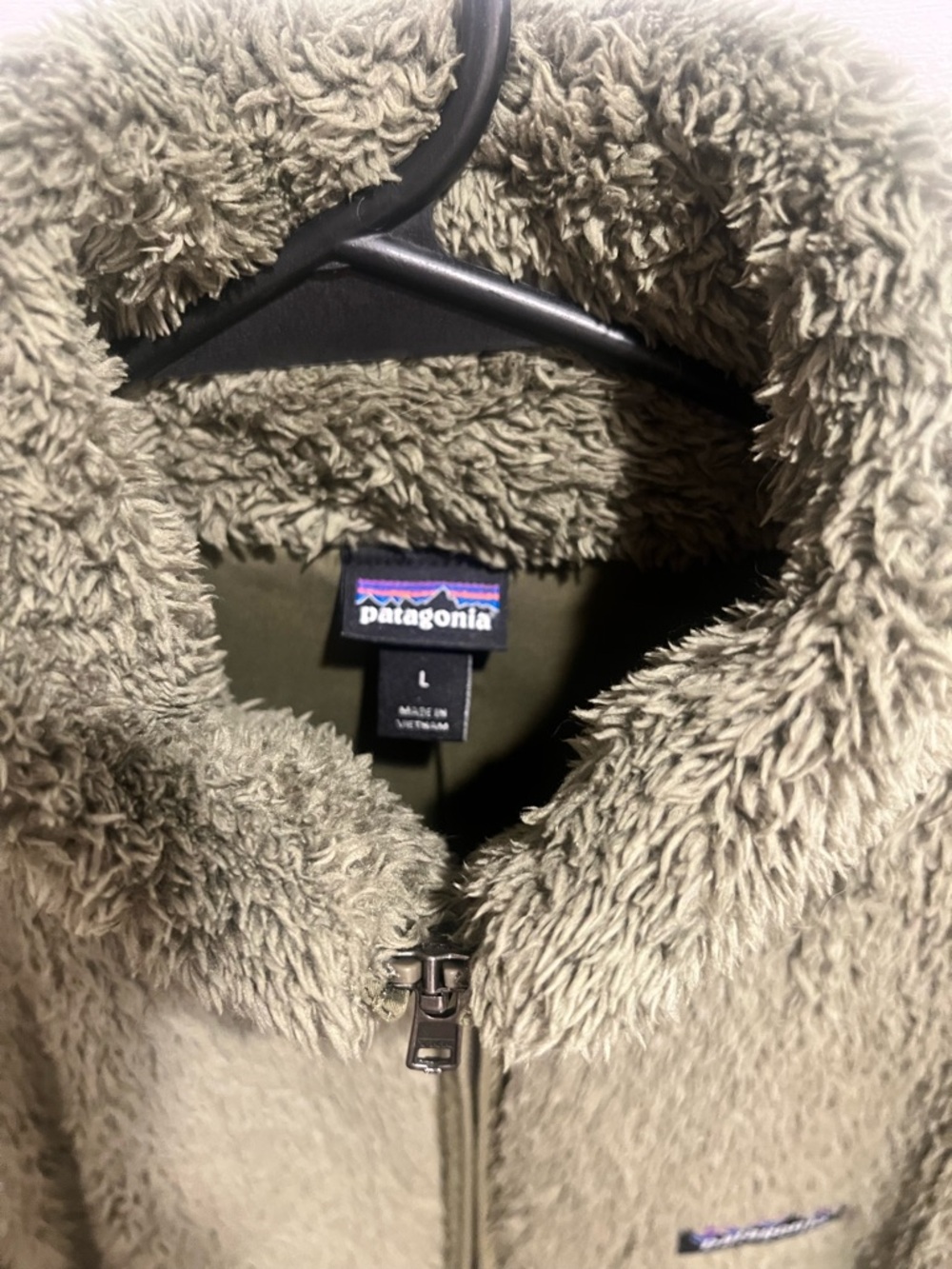Patagonia Olive Green Women's Los Gatos Zipup Fleece Jacket WornWear - Picture 3 of 11
